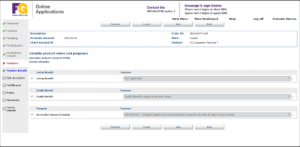 Screenshot of Features form